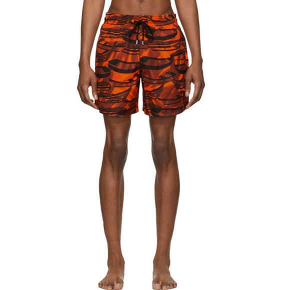 Vilebrequin Other - Vilebrequin Men's Orange Fluorescent Mahina Swim Trunks - NWT